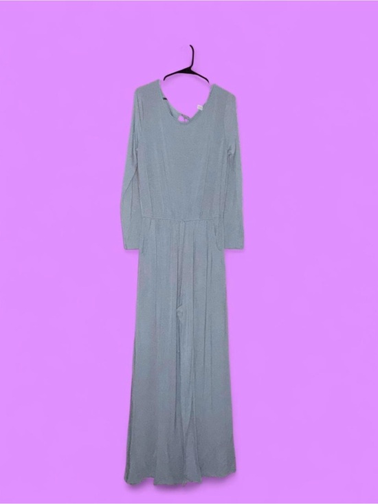 Zenana Outfitters Dresses & Skirts - Long Sleeve Knit Maxi Dress in Light Blue